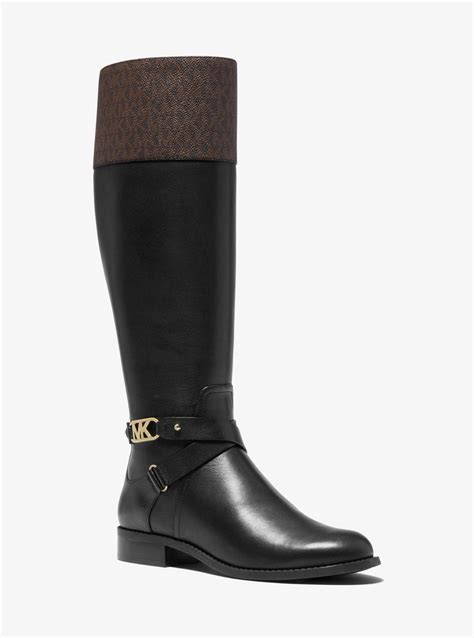 michael kors riding boot black|Michael Kors kincaid riding boots.